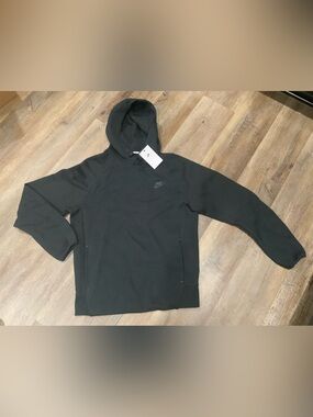 New Nike Sportswear Tech Fleece Pullover Hoodie Black FB8016 010 Men's Sz M